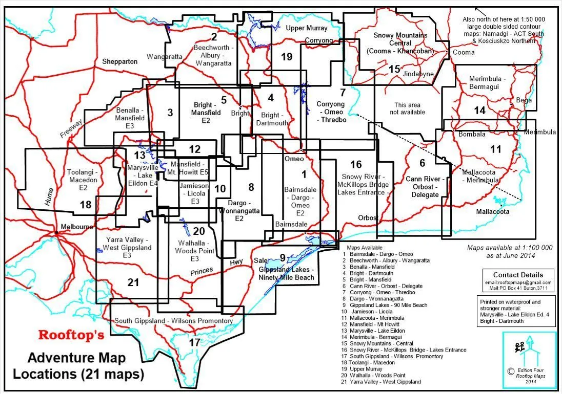 South Gippsland & Wilsons Promontory Adventure Map Rooftop