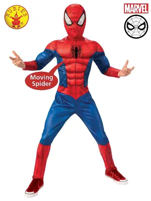 SPIDER-MAN DELUXE LENTICULAR COSTUME, CHILD