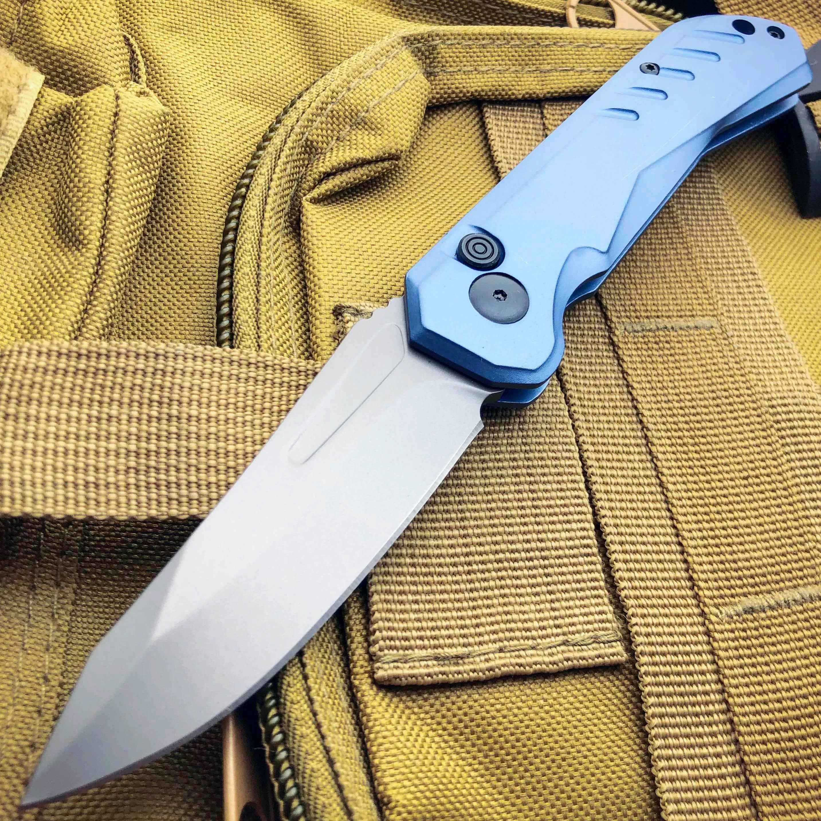 Survival Military Hunting Switch Blade Pocket Knife