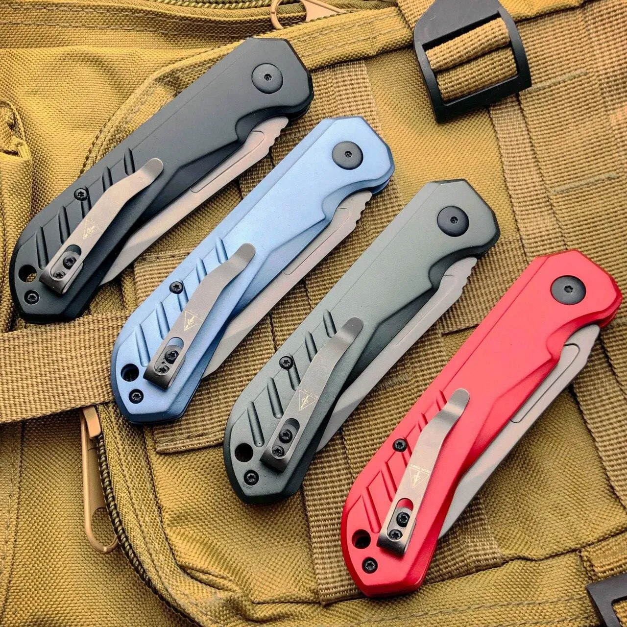 Survival Military Hunting Switch Blade Pocket Knife