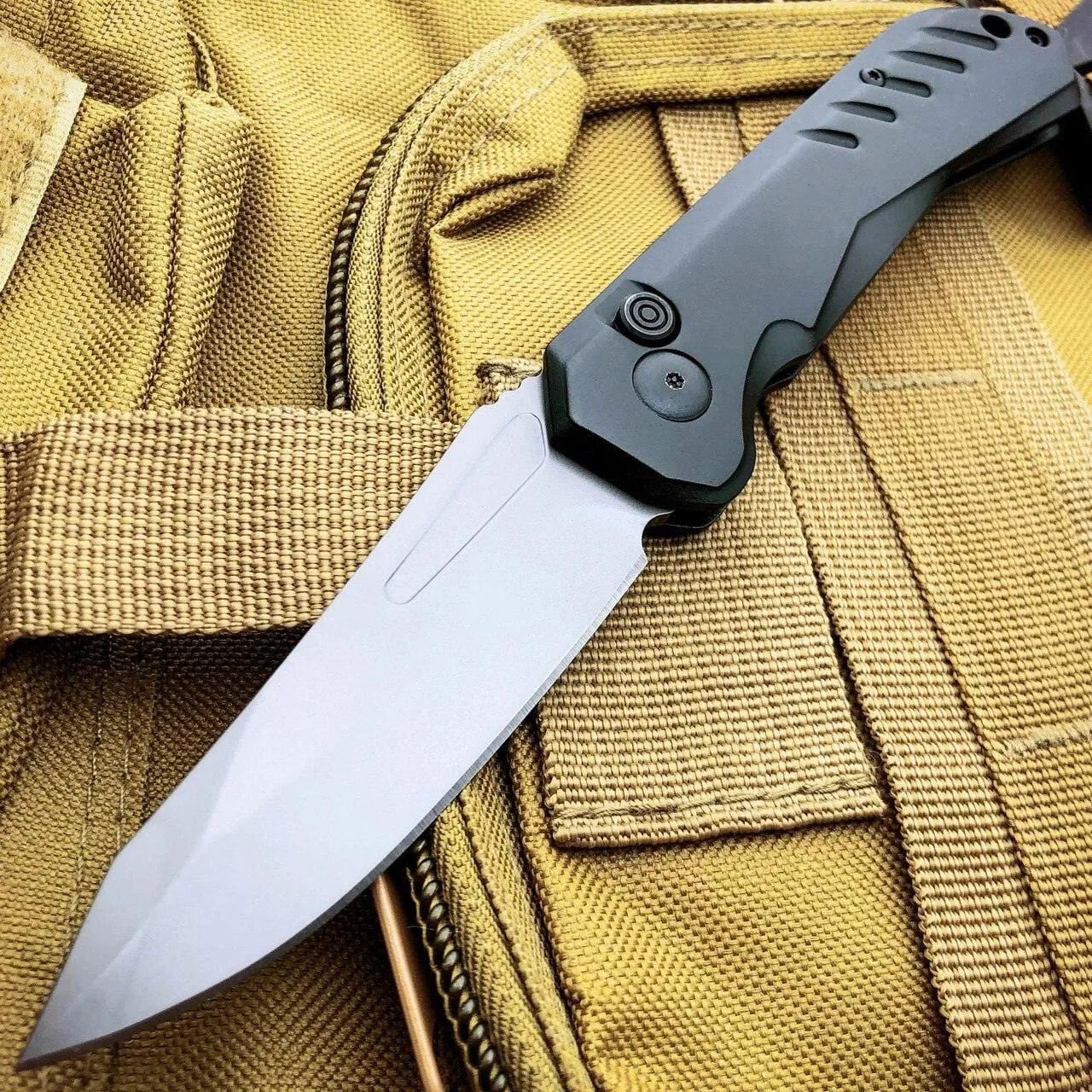 Survival Military Hunting Switch Blade Pocket Knife