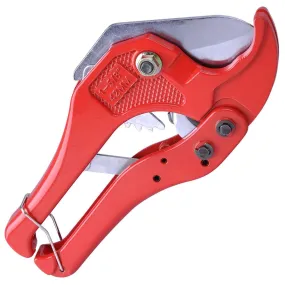 TheLAShop 1-5/8" Ratchet PEX PVC Pipe and Tube Cutter Red