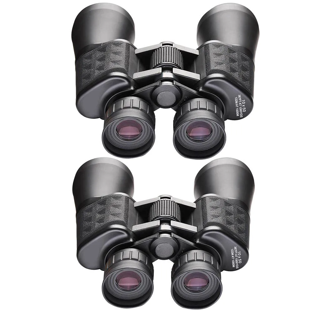 TheLAShop 10x 50mm HD Wide-Angle Binoculars Zoom Green/ Black