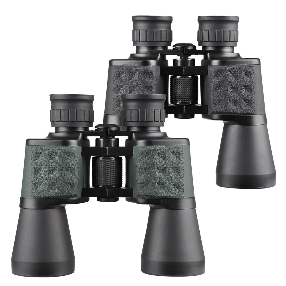 TheLAShop 10x 50mm HD Wide-Angle Binoculars Zoom Green/ Black