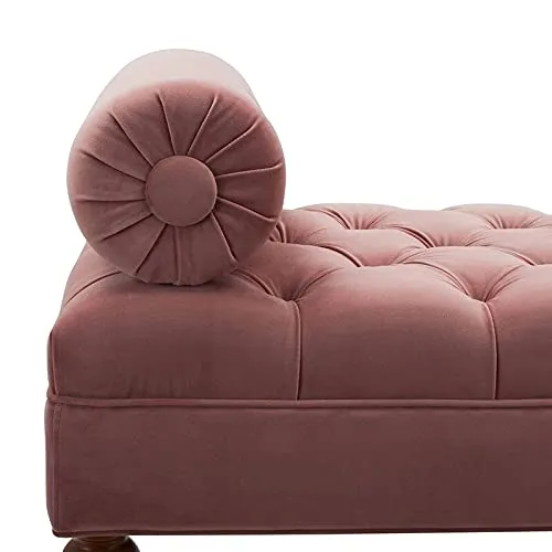 Tiffo Suede Lounger in Blush Pink Color