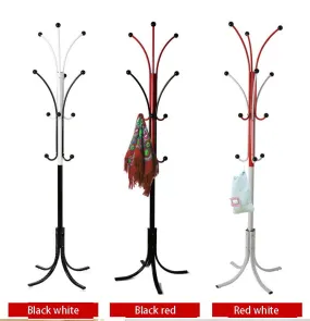 Two-color metal coat stand