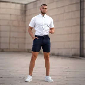 Ultra-Stretch 7" Chino Shorts - Navy