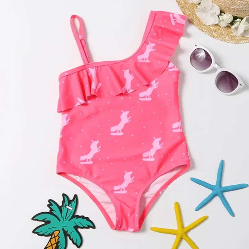 Unicorn Wave Girls Swimsuit