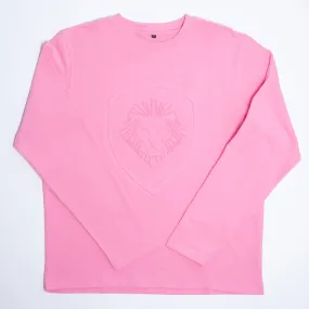 Women's VT Embossed Pink Long Sleeve