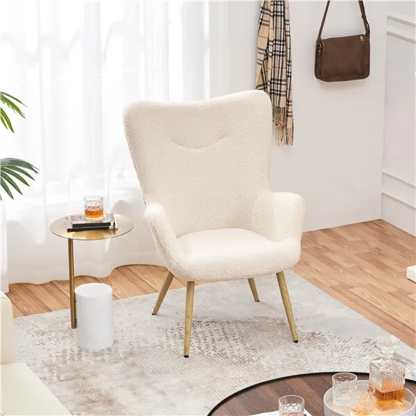 Yaheetech Boucle Accent Chair