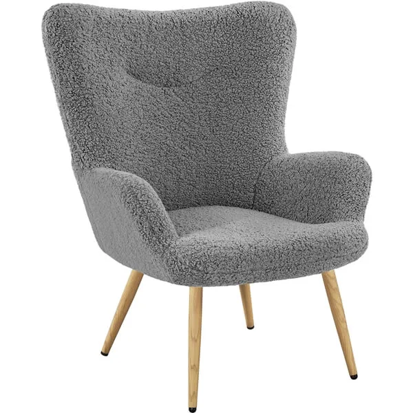 Yaheetech Boucle Accent Chair