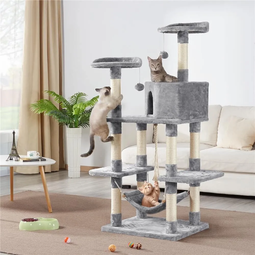 Yaheetech Cat Tree Tower 59 Inch