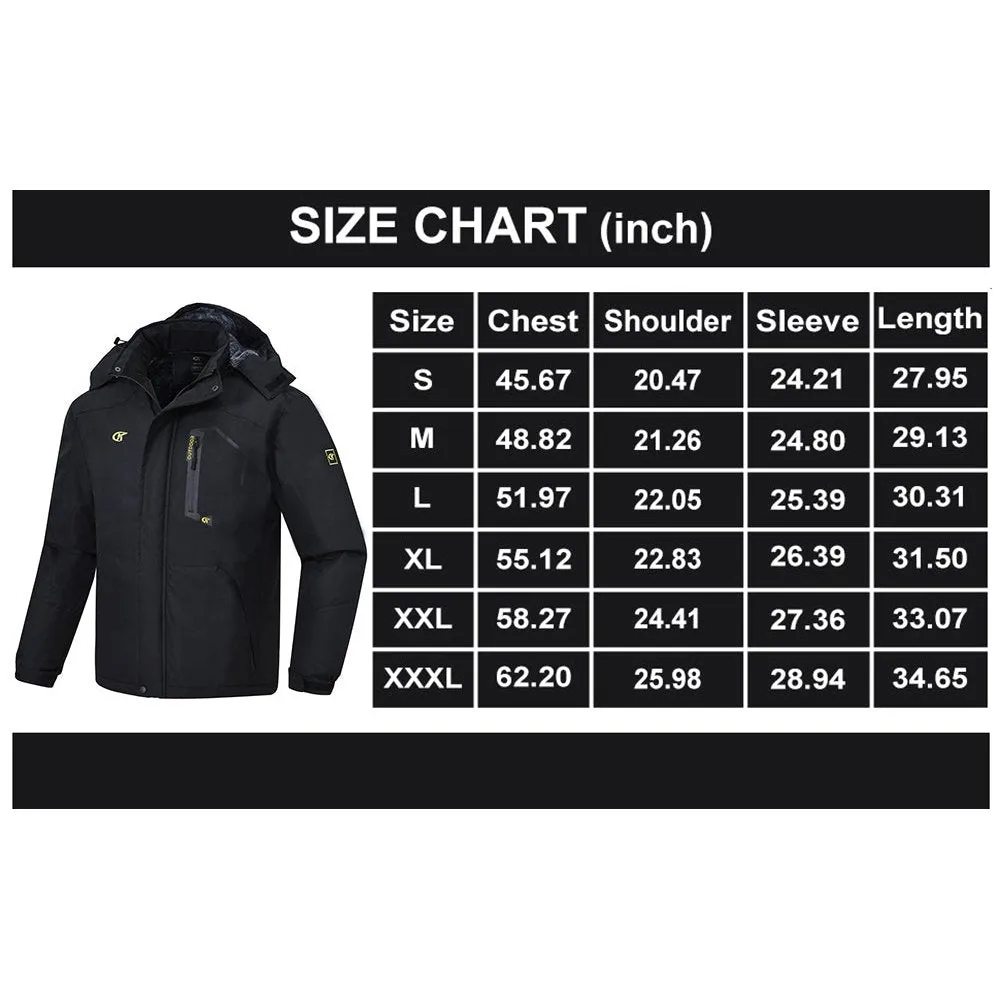 YuKaiChen Men's Waterproof Ski Snowboard Jacket Windproof Winter Mountain Snow Coat Cation