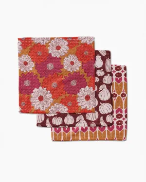 Zinnia Forever Dishcloth Set