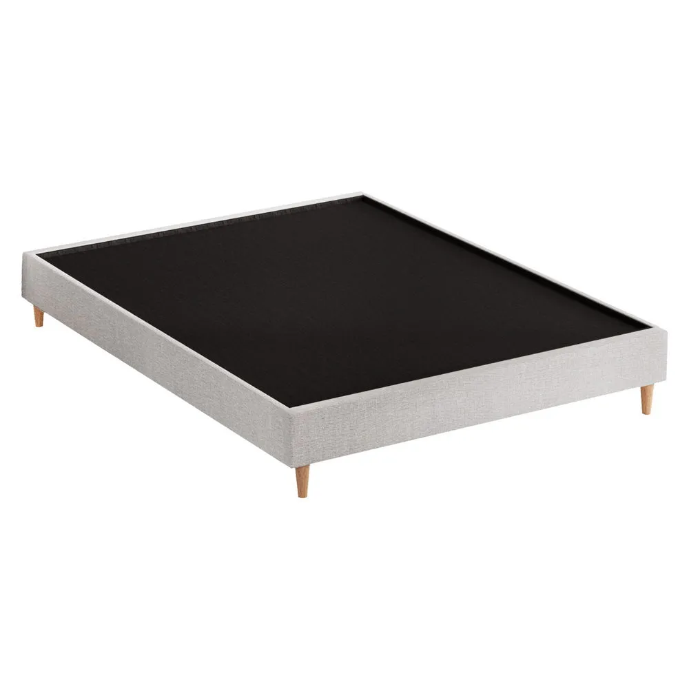 Zora Double Bed Frame Base Beige